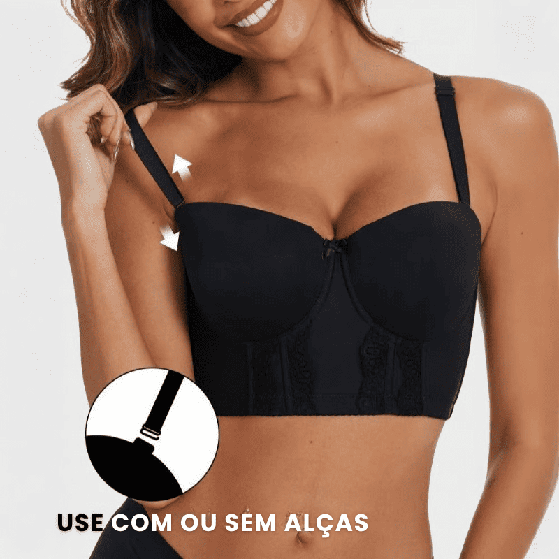 Kit 2 Sutiãs Corset Modelador + Alças Removíveis Grátis