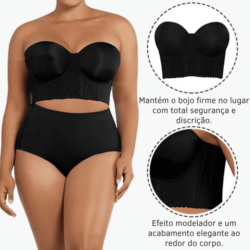 Kit 2 Sutiãs Corset Modelador + Alças Removíveis Grátis