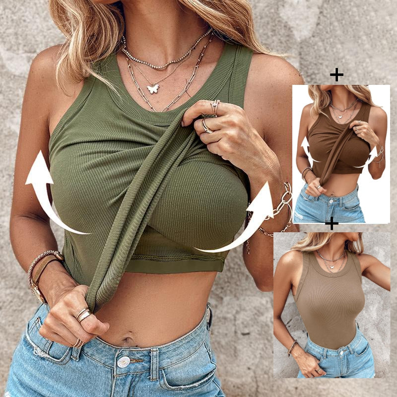 Regata com Sutiã Embutido - [Compre 1 Leve 3] + Brinde Exclusivo!