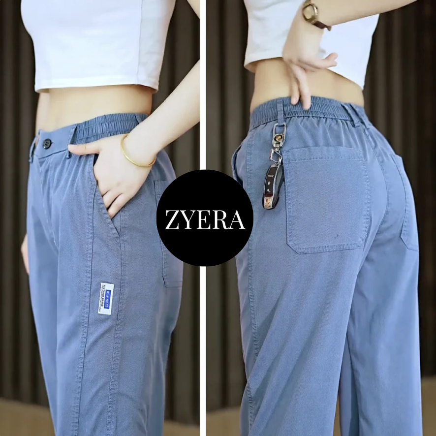 Kit 3 Calças Feminina Aurora - Malha de Seda Gelo e Poliéster