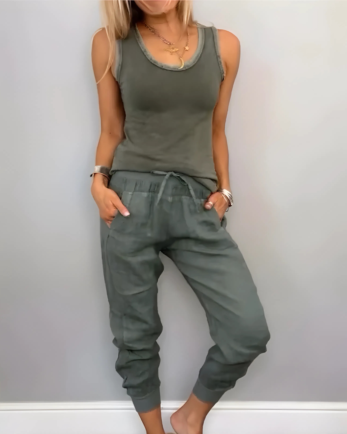 Conjunto Casual Flórida - Algodão Premium (Estilo Europeu)