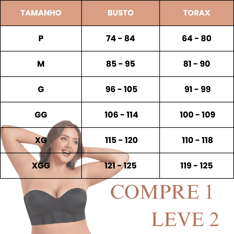 Kit 2 Sutiãs Corset Modelador + Alças Removíveis Grátis